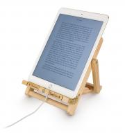 Stojak na książkę, czytnik i tablet Deckchair Bookchair Medium Stripy Blue