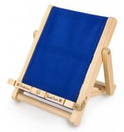 Stojak na książkę, czytnik i tablet Deckchair Bookchair Large Blue