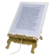 Stojak na książkę, czytnik i tablet Throne Bookchair Gold