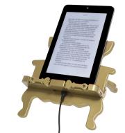 Stojak na książkę, czytnik i tablet Throne Bookchair Gold