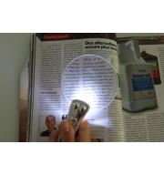 Ręczna lupa do czytania bez oprawy z oświetleniem LED