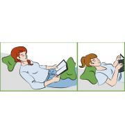 Poduszka zwiększająca komfort czytania ergonomiczna